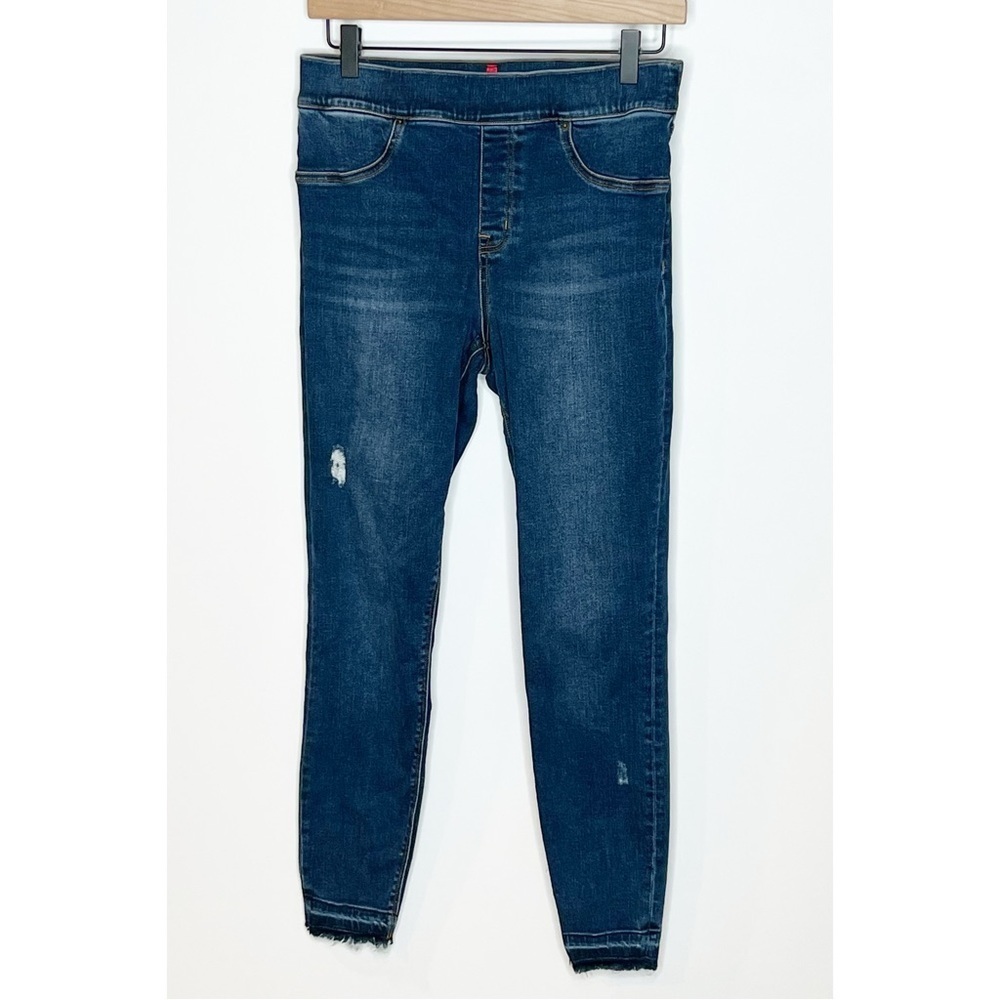 SPANX Distressed Ankle Skinny Jeans Size Medium - Picture 3 of 12